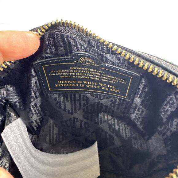 Kurt Geiger Neon Yellow Kensington Leather Inner Pockets Travel Crossbody Bag - Picture 8 of 9